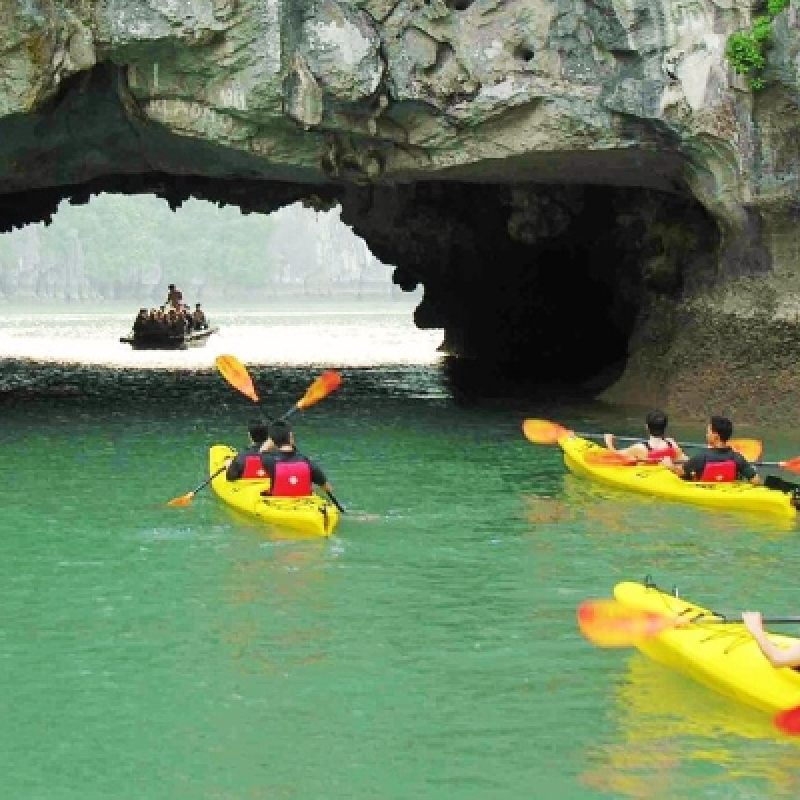 Halong Bay Full-Day Luxury Cruise Exploring Surprising Cave Titop Island Luon Cave 3