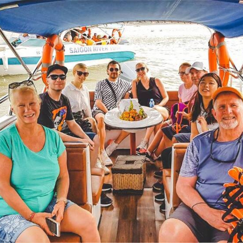 Luxury Speed Boat to Phu Chau Temple Binh Quoi Village Morning Tour 2