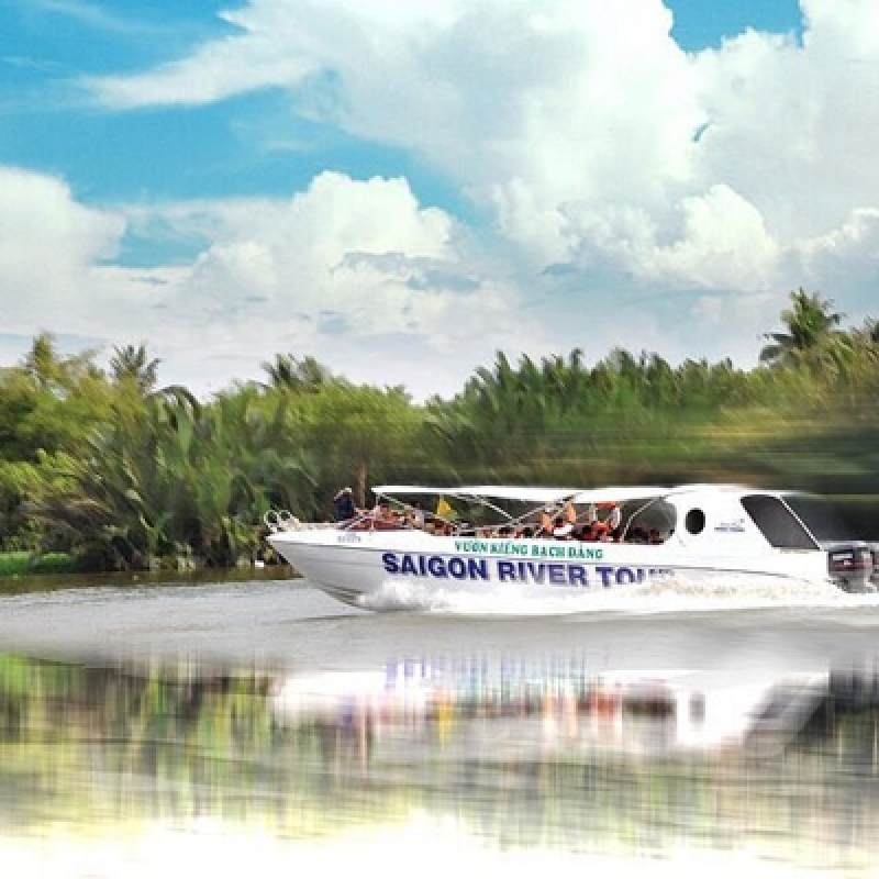 Luxury Speed Boat to Phu Chau Temple Binh Quoi Village Morning Tour 4