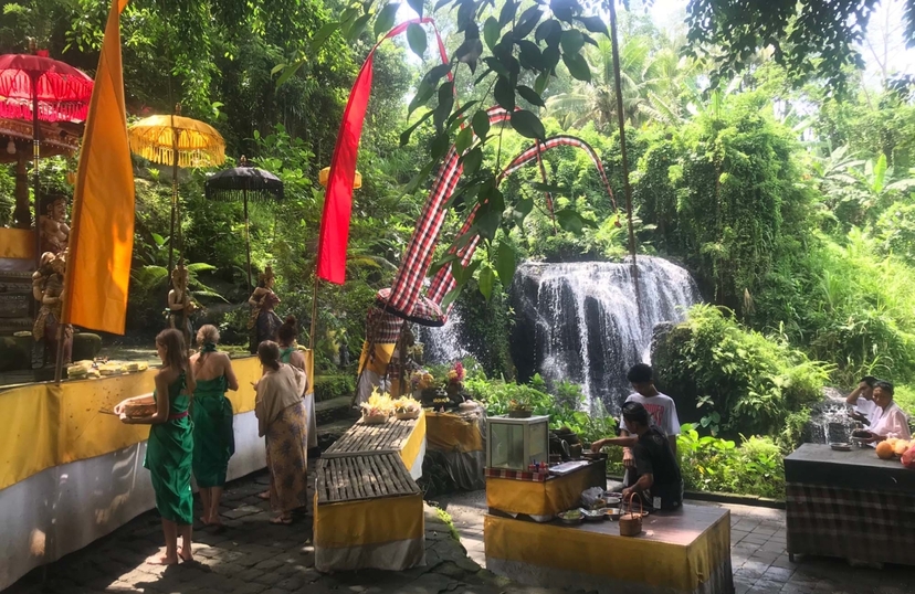 Purification Holy Bath at Beji Gria Waterfall | Bali 2