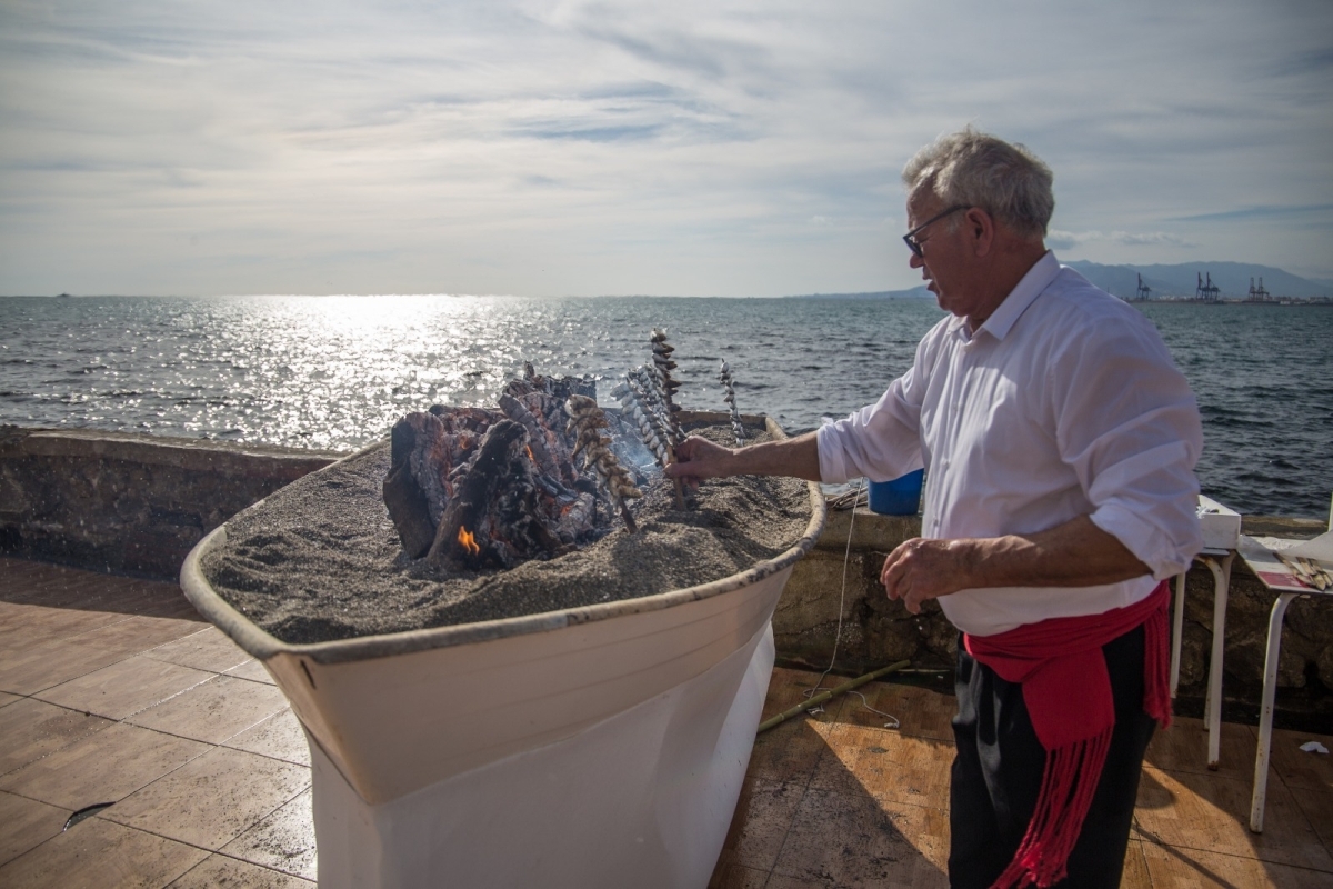 Sardines Skewers "Espetos" in Malaga Beach 1