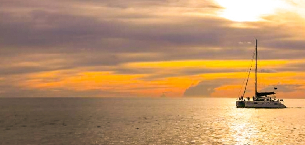 Sunset Promthep + Coral by Yacht catamaran 1