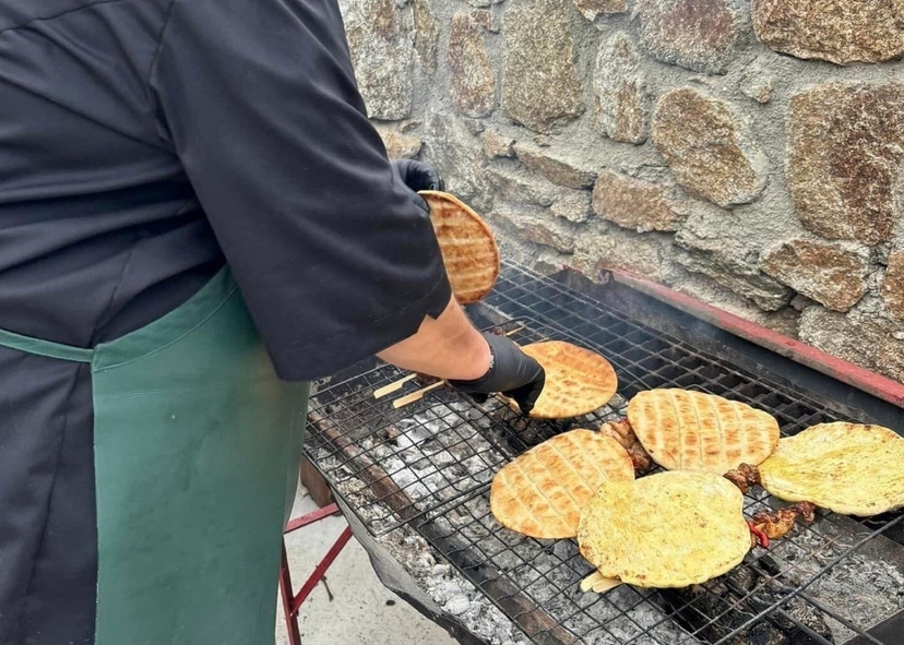 Souvlaki Class at our Mykonian Farm 4