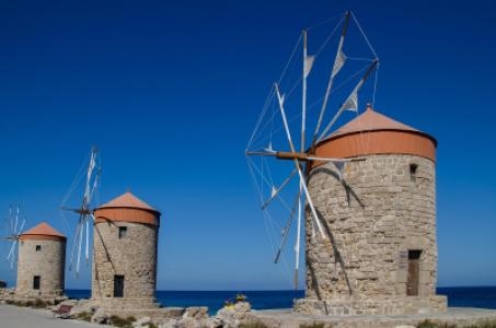 Mandraki Harbor of Rhodes
