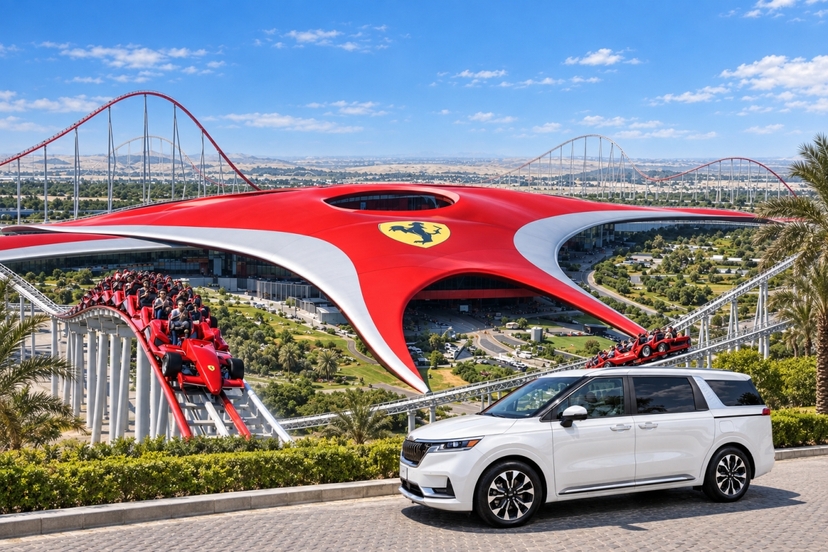 Ferrari World Abu Dhabi from Dubai: Single-Park Ticket & Private Transfers 3