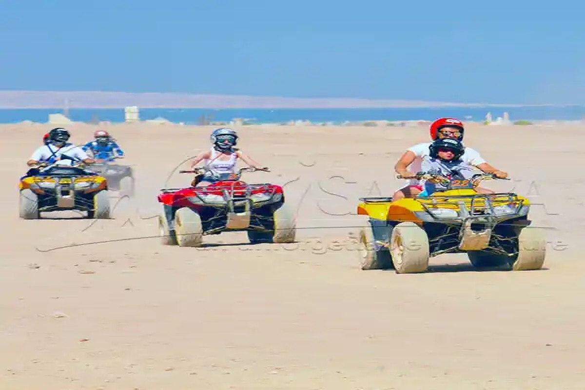 Hurghada Red Sea Desert ATV Quad Bike Safari, Camel Ride & BBQ Dinner 1