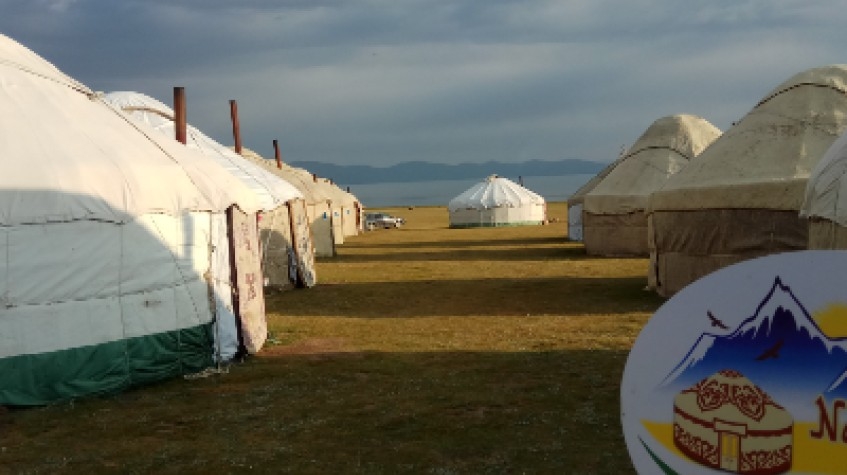 On the Shore of the Pearl Ysyk-Kul Lake 1