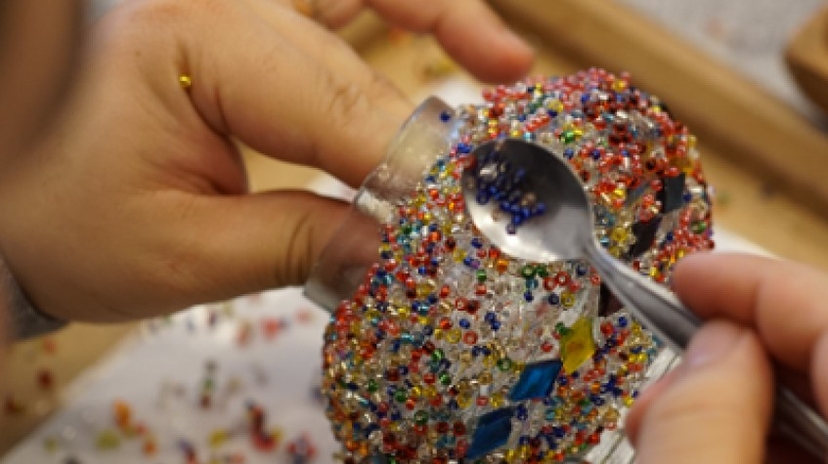 3 Hour Turkish Mosaic Lamp Workshop 3