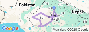 Tour route map