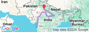 Tour route map