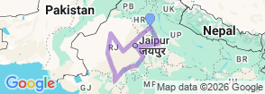Tour route map