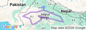 Tour route map