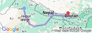 Tour route map
