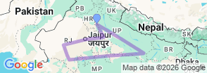 Tour route map
