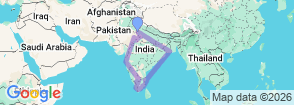 Tour route map