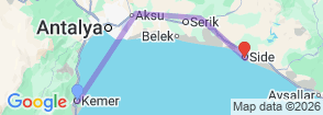 Tour route map