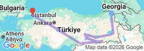 Tour route map