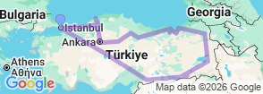 Tour route map