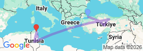Tour route map