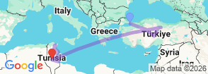 Tour route map