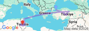 Tour route map