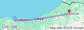 Tour route map