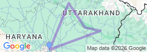 Tour route map