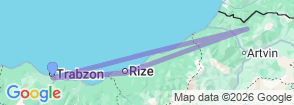 Tour route map