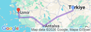 Tour route map