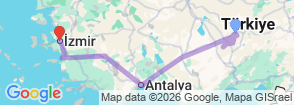 Tour route map