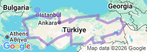 Tour route map