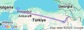 Tour route map