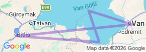 Tour route map