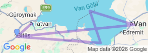 Tour route map