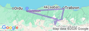 Tour route map