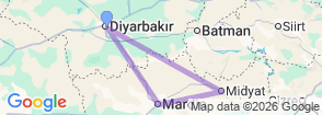 Tour route map