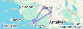 Tour route map