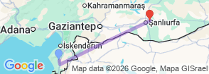 Tour route map
