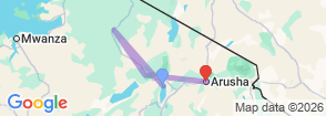 Tour route map