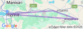 Tour route map