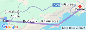 Tour route map