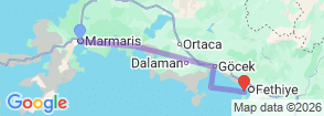 Tour route map