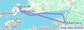Tour route map