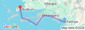 Tour route map