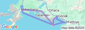 Tour route map