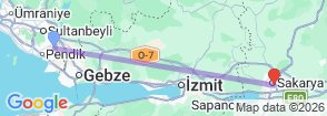 Tour route map