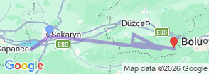 Tour route map