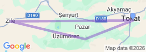 Tour route map