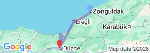 Tour route map