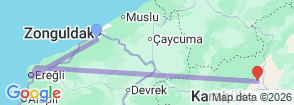 Tour route map
